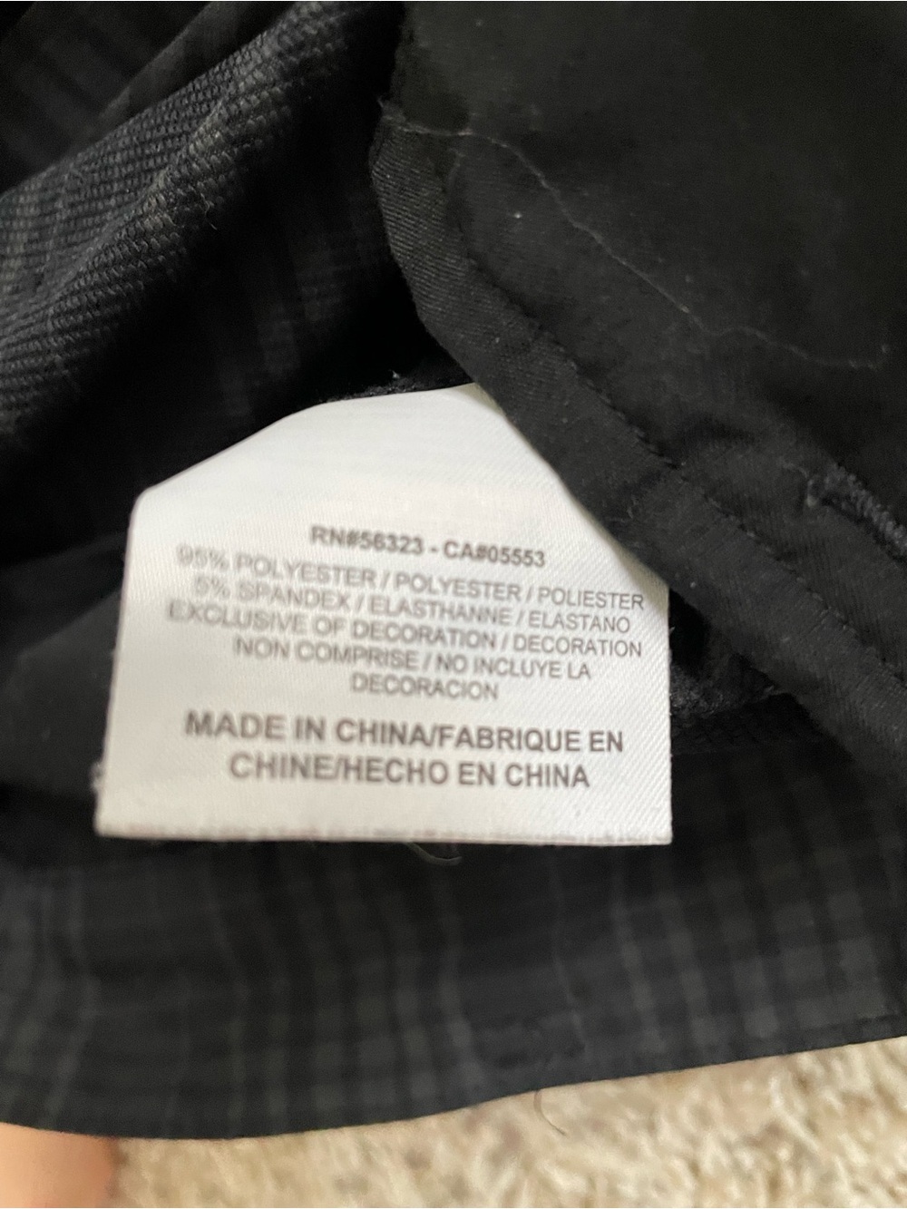 Nike Black and Gray Plaid Golf Pants 36x32 - Picture 6 of 6